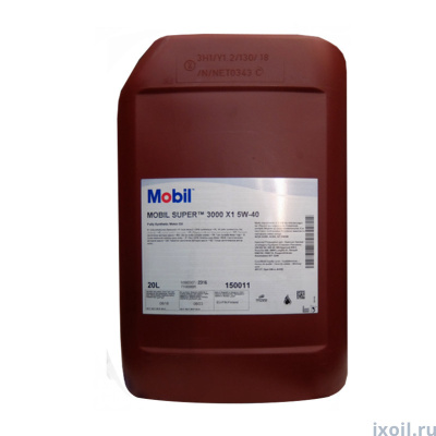 Масло Mobil Super 3000 X1 5W40 20л.