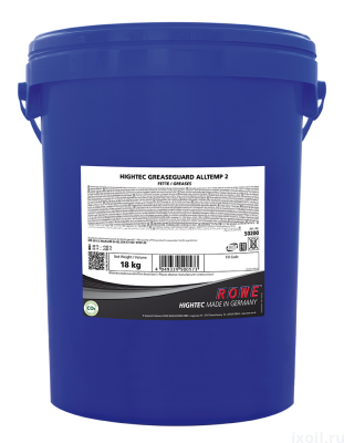 Смазка ROWE HIGHTEC GREASEGUARD ALLTEMP 2, 18кг (цвет синий).